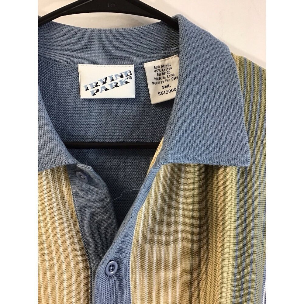 Irvine Park Vintage Retro Button Down Men’s Shirt Small 🩵 - Picture 3 of 6